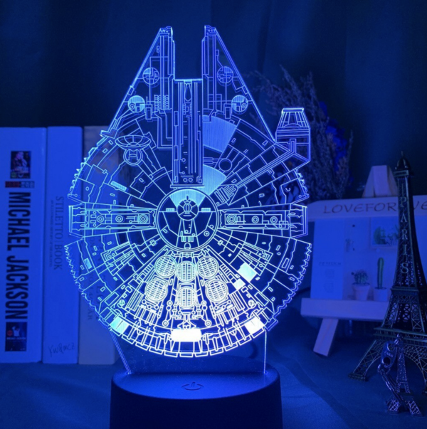 Lampada a Led 3D Millennium Falcon