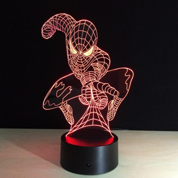 Lampada a Led 3D Spider Man