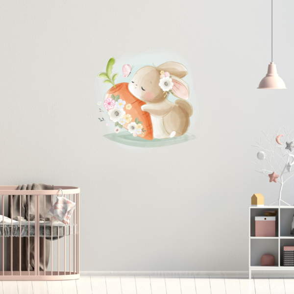 Adesivo Murale – Coniglio e Carota