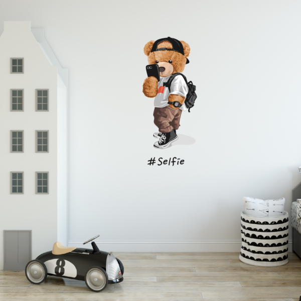 Adesivo Murale – Orsetto Selfie